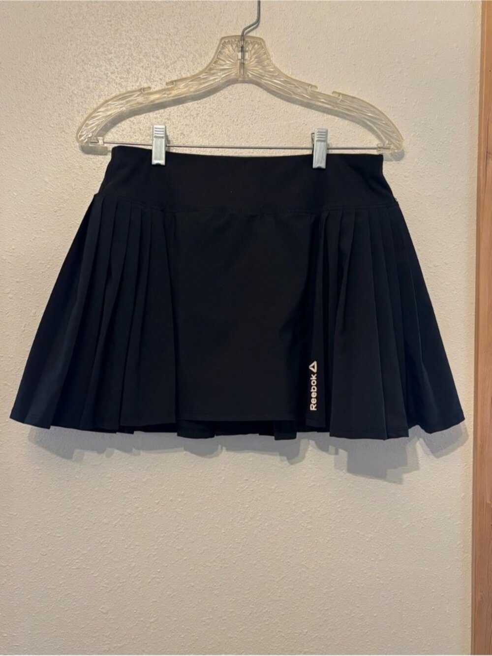 Black Pleated Athletic Skort